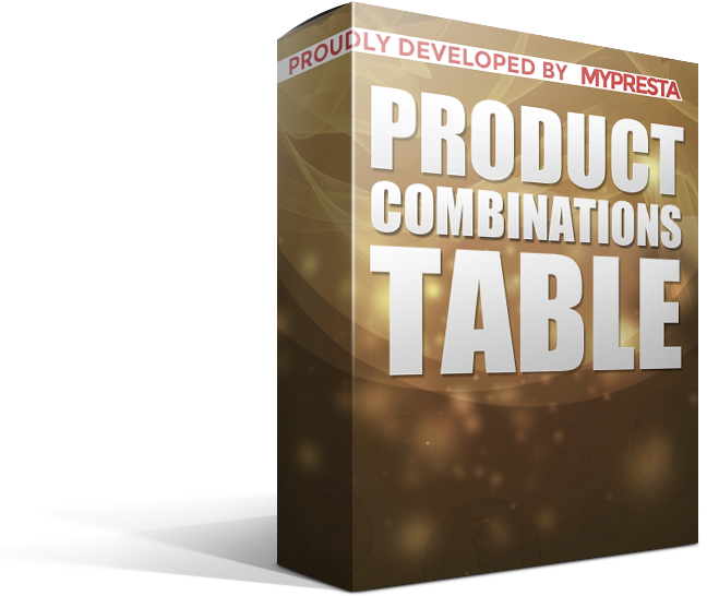 PrestaShop module Combinations table pro